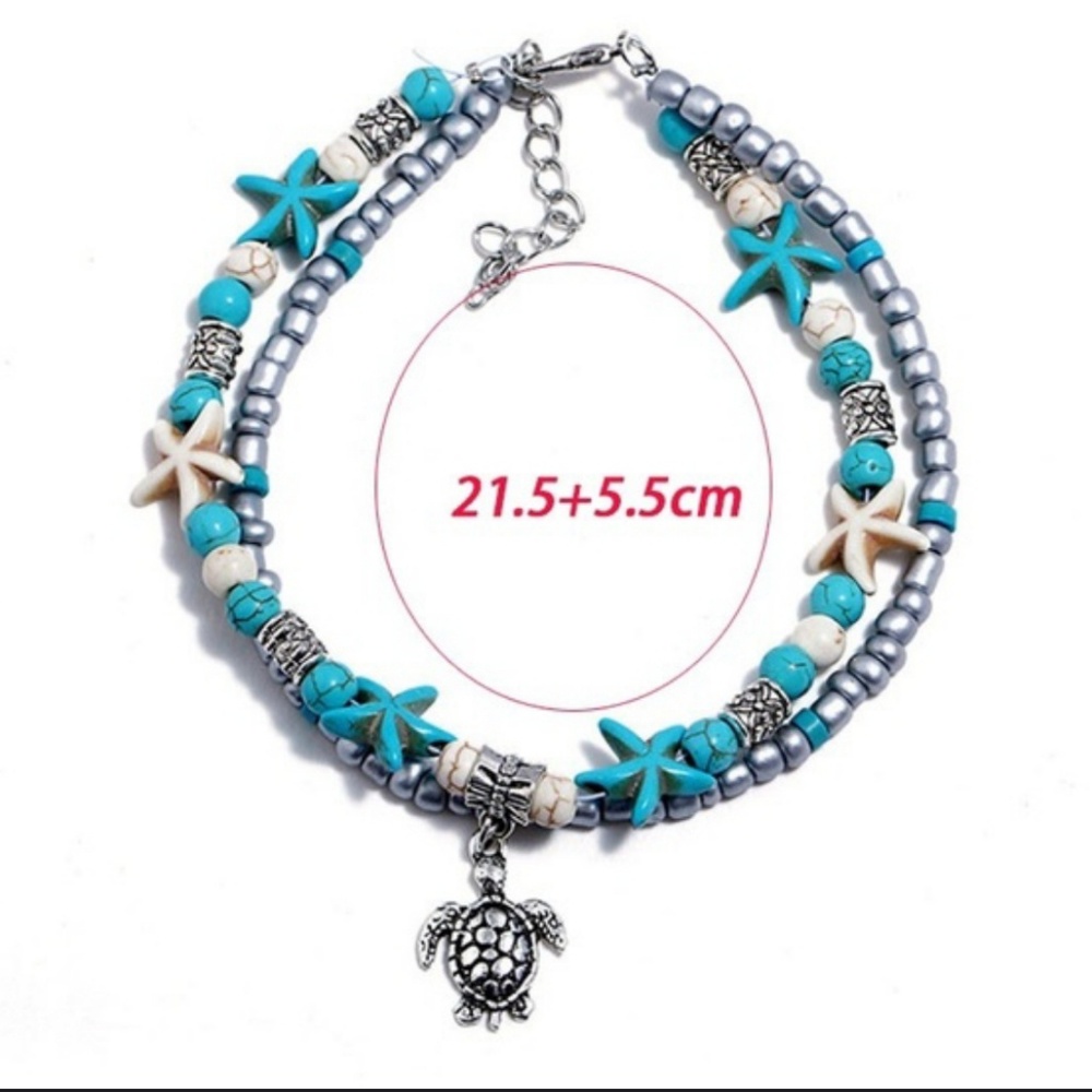TURTLE CHARM ANKLET.  NEW - Picture 4 of 4